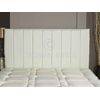 CROWNBEDSUK QUALITY APOLLO FAUX LEATHER HEADBOARD (white, 3ft single)