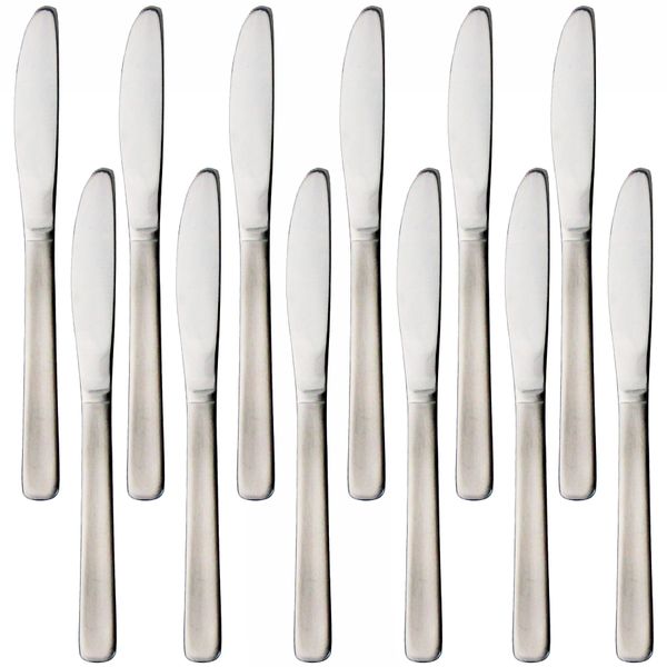 Nagao Hakaku Dinner Knife, 7.8 inches (19.8 cm), Set of 12, Stainless Steel, Dishwasher Safe, Commercial Use, Made in Japan