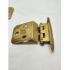 4 Pairs Ajax #564 Variable Overlay Hinges Reverse Bevel Face Mount Brass Color
