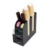 Mind Reader Coffee Upright condiment organizer, 6 x 12 x 12, Black