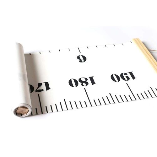 Bestmall Baby Growth Chart Canvas Wall Hanging Measuring Rulers for Kids Boys Girls Room Decoration Nursery Removable Height and Growth Chart 7.9 x 79 inch