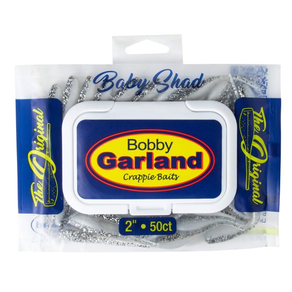 Bobby Garland Baby Shad 50-Count Bulk Pack - Crystal - 2"