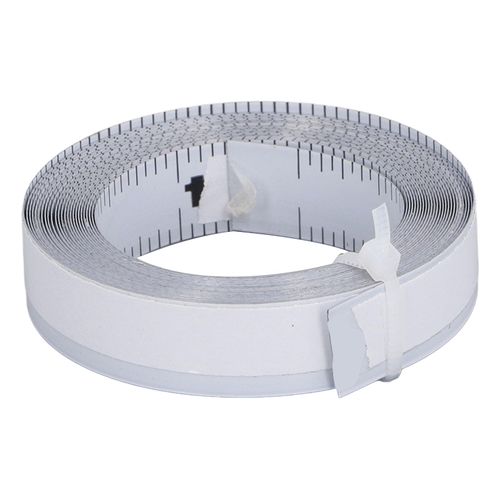 Self Adhesive Measuring Tape, Carbon Steel 12FT Reverse Direction Workbench Ruler Measuring Tape with Cuttable Design, for Handicrafts, Furniture Processing