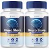 (2 Pack) Neuro Sharp Nootropic All Natural Formula Brain Supplement 120 Capsules