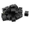 sourcing map 25pcs Black RJ45 8P8C Network Modular Connector LAN Ethernet for PCB