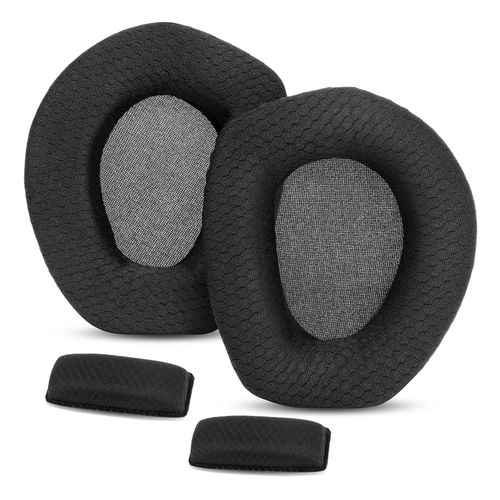TaiZiChangQin RS165 RS175 Upgrade Ear Pads Ear Cushion Earpads Replacement Compatible with Sennheiser HDR165 HDR175 RS165 RS175 Wireless Headphone (Fabric Black)