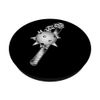Medieval Spiked Ball Flail Weapon Blackwork PopSockets Standard PopGrip
