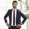 DonDon Men's Knit Tie handmade Dark Brown