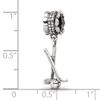 Solid 925 Sterling Silver Reflections Golf Clubs and Ball Dangle Bead (9.1mm x 25.5mm)