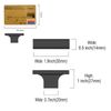 Amerdeco 10 Pack Kitchen Cabinet Knobs Dresser Knobs Drawer Knobs, Matte Black Knobs for Dresser Drawers, Knobs and Pulls for Bathroom Cabinets AM024