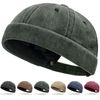 Initlove Docker Hat for Men Vintage Brimless Sailor Hat Beanie Cap Green
