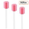 250 Count Unflavored Disposable Oral Swabs, Tooth Shape for Oral Cavity Cleaning Sponge Swab Individually Wrapped - 5 colors