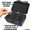 CM Protective Clipper Blade Holder for 12 Blades - Waterproof Clipper Case Only