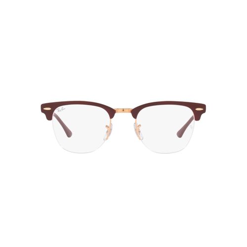 Ray-Ban RX3716VM Prescription Eyewear Frames CLUBMASTER METAL, 3147 BORDEAUX ON ROSE GOLD