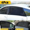4PCS Car Front Rear Window Screen Mesh Sun Shade Cover Windshield Sunshade Visor