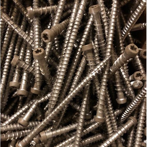 (5 LBS / 350) LIGHT BROWN Camo Composite Deck Screws 3"x 10 Star Drive Stainless
