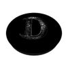 Letter D Monogram Calligraphy Gothic Witch Wicca PopSockets Swappable PopGrip