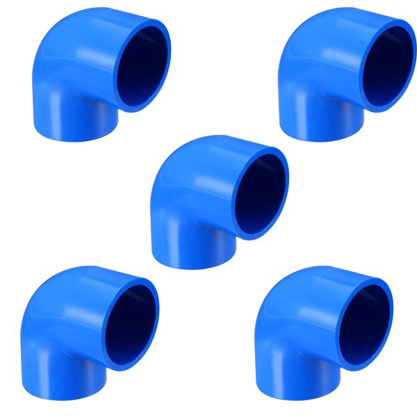 TA-VIGOR 32mm Slip 90 Degree PVC Pipe Fitting Elbow Coupling Adapter 5Pcs Connector Fix Hold for Pipe Corner Connection