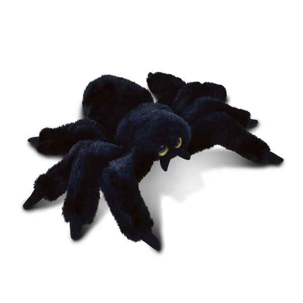 DolliBu Plush Spider Stuffed Animal - Soft Huggable Black Spider, Adorable Playtime Plush Toy, Cute Desert Animals Cuddle Gift for Kids & Adults - 11 Inch