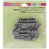 Stampendous Cling Rubber Stamp, Beautiful Life Image