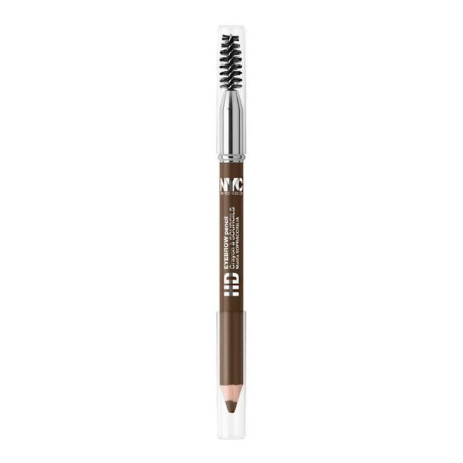 NYC New York Color HD Eyebrow Dual ended Pencil ~ 001 Soft Brown