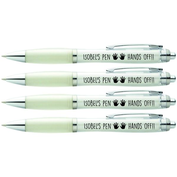 Hands Off ISOBEL'S PEN, 4 X PRINTED PENS FOR ISOBEL