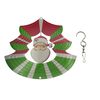 Santa Christmas Garden Wind Spinner (Metallic Multicoloured Windmill)