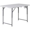 4ft Plastic Folding Table 3 Option Adjustable Height Table for Camping Party