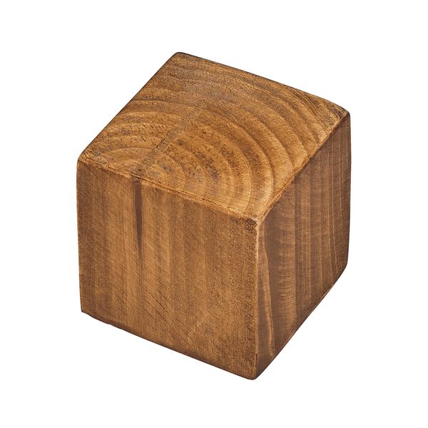 Tala Solid Wood Display Riser Blocks, Natural Wood Finish, Ideal for Elevating Decor & Displays, Each Block measures 7x7x7cm