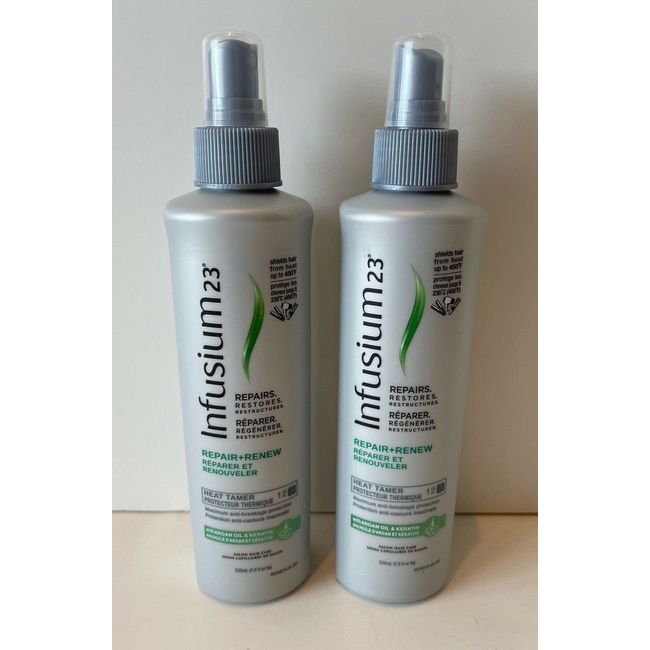 (Pack of 2) Infusium 23 Repair + Renew Heat Tamer, 7.6 oz. Spray -- New