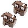 HQRP 2-Pack 4 Pin Universal Refrigerator Freezer Compressor PTC Start Relays Starter IC-4 Replacement