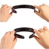 20Pieces 1 Inch Wide Hard Plastic,Headband Plain craft Headband Plastic Hairband for DIY Hair accessories Women Girl Black