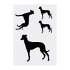 4 x 'Greyhound Silhouette' Temporary Tattoos (TO00012838)