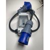 SINGLE PHASE SAFE MCB SPLITTER - 16a-3PIN TO 2X16a 3 PIN Socket - 16a MCB Protected