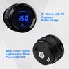 Universal 2" 52mm Digital LED Electronic Oil Pressure Gauge + Sensor Meter Kit