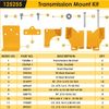 for Hustler Transmission Hydro Brackets Kit Raptor SD SDX Zero Turn Mower 125255