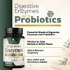 Digestive Enzymes with Probiotics and Bromelain - Extra Strength Probiotic Digestive Health Supplement for Women and Men - Supports Digestion, Gas, Bloating, and Gut Health, Non-GMO - 60 Capsules