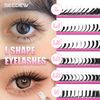 SEEDEW LB Curl Lash Extensions, MIX7-16mm LB Curl 0.05mm 16 Rows/Tray