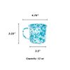 Crow Canyon Home Enamelware Mug, 12 ounce, Navy/Cream Splatter (Single)