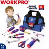 WORKPRO 9Piece Kid Real Hand Tool Set Blue Junior Tool Kit Children DIY Building