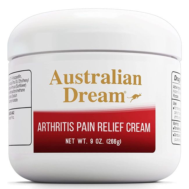 Australian Dream Arthritis Pain Relief Cream, 9 oz. Jar – Soothing Relief for Minor Aches & Pains – Odor-Free, Non-Burning – Muscle & Joint Pain Cream