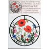 HENSITA Static Window Cling in a Cornfield Flowers Design