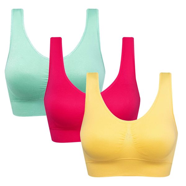 Women's Comfort Workout Sports Bra Low-Impact Activity Sleep Bras LvRedYe 5XL