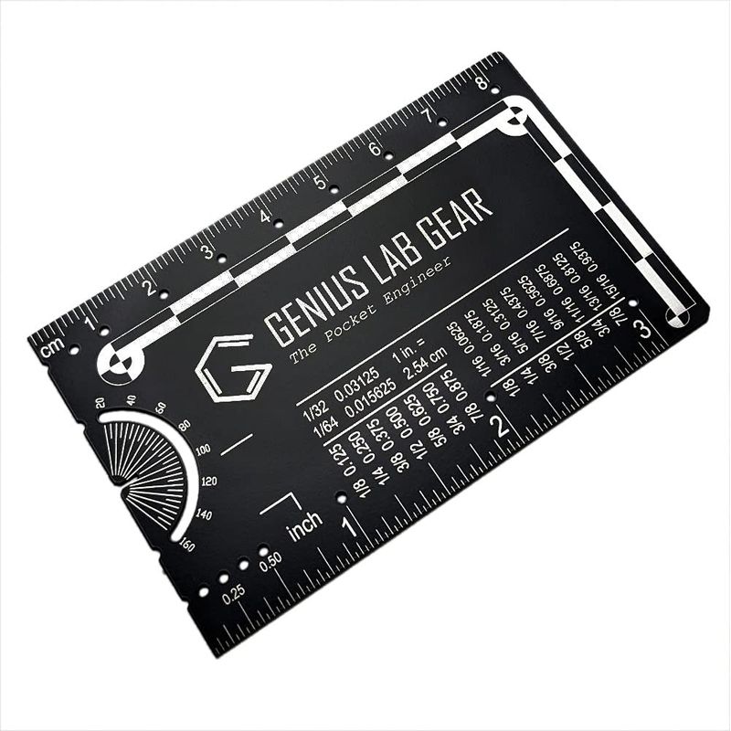 The Authentic Pocket Engineer - Small Metal Engineering Ruler ...