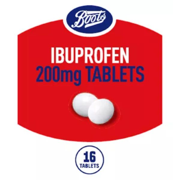 Boots Ibuprofen Tablets 200mg 16 Tablets