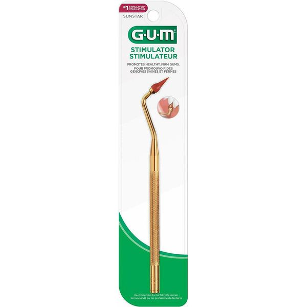 GUM Stimulator Permanent Handle with Rubber Tip