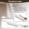 1 Set Attic Pull Down Hook Attic Ladder Pull Down Hook Stainless Steel Efficient Convenient Attic Door Pull Fast Assembly Suitable for Loft