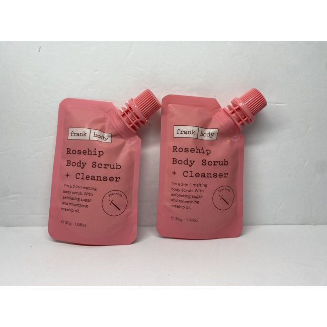 Frank Body Rosehip Body Scrub + Cleanser • 1.06 Oz • Set Of 2