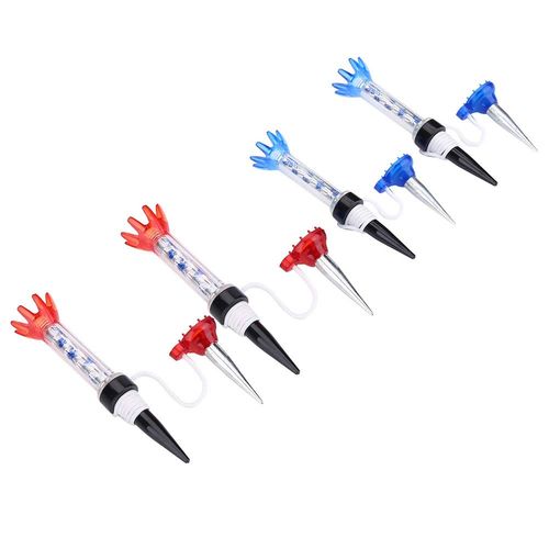 VOBOR 4 Magnetic Golf Tees, 80 mm, Multicoloured Professional Adjustable Golf Tees, Golf Training Practice (2 Red and 2 Blue)