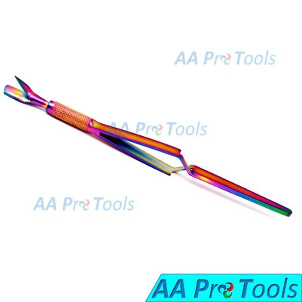 X1 Acrylic Nail Curve Pincher Cuticle Multi Function Magic Wand Pusher Tweezers